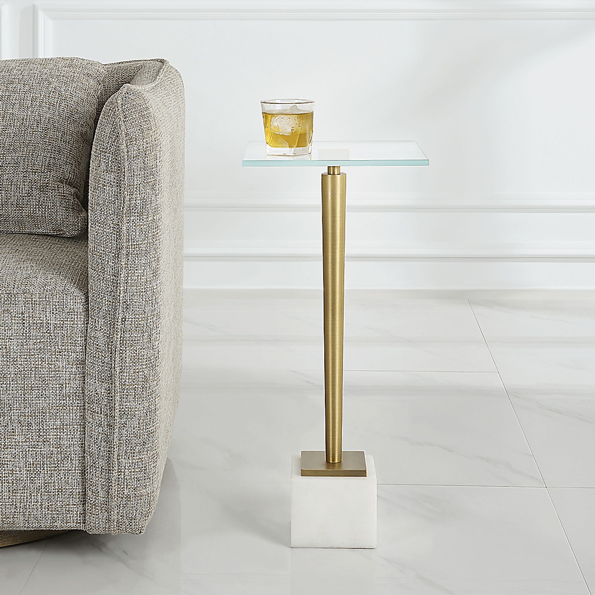 Danom White Accent Table - Image 3