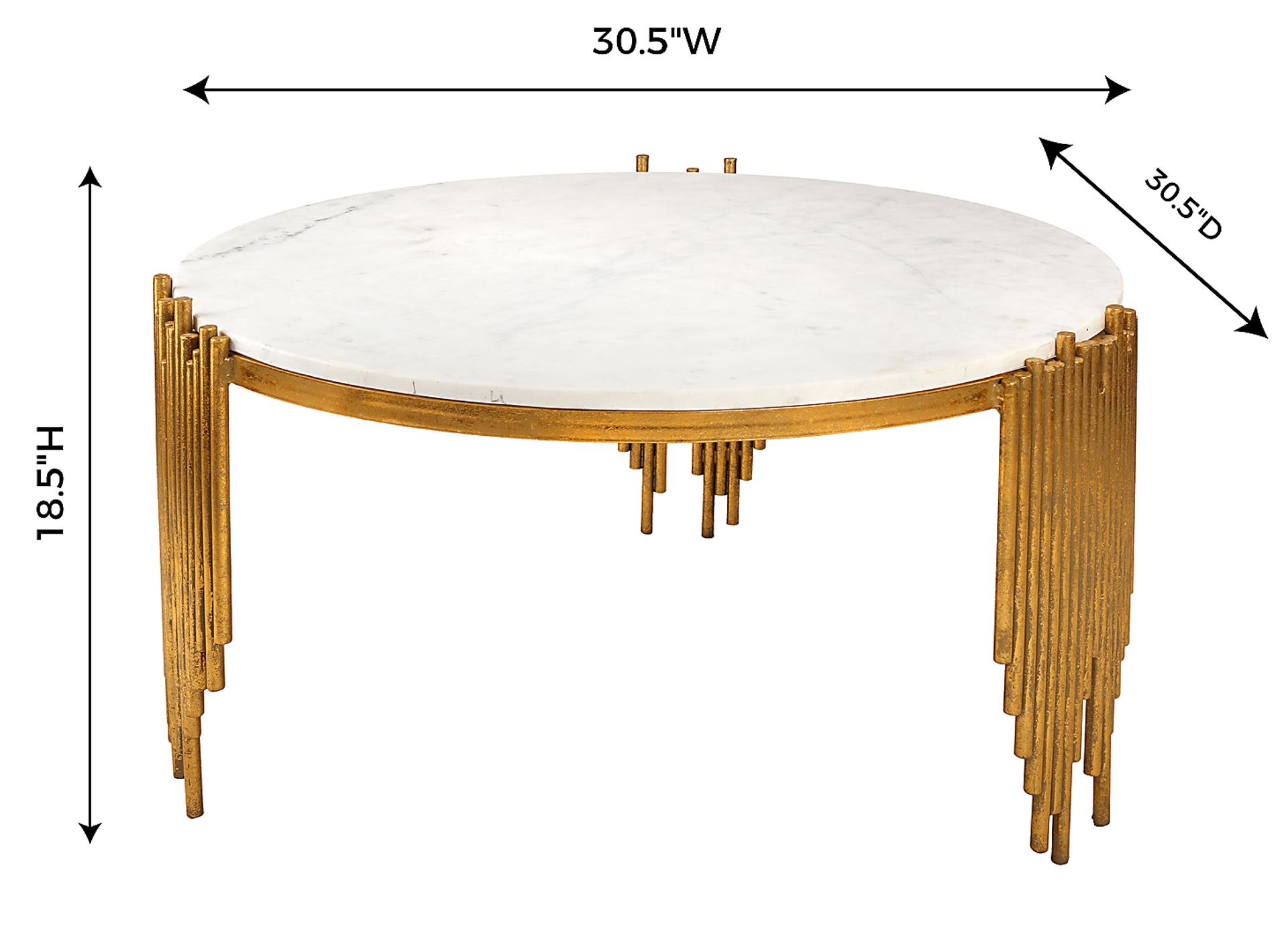 Dans White Cocktail Table - Image 5