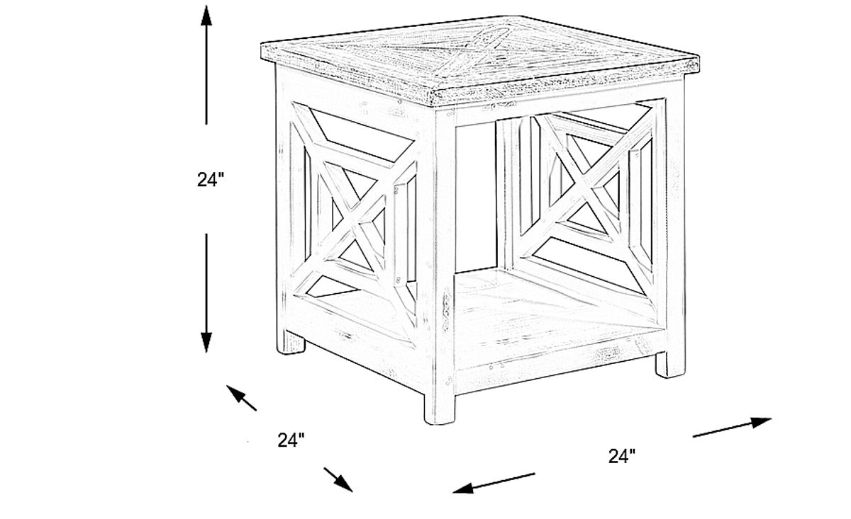 Danusa Black Black,Colors End Table | Rooms to Go