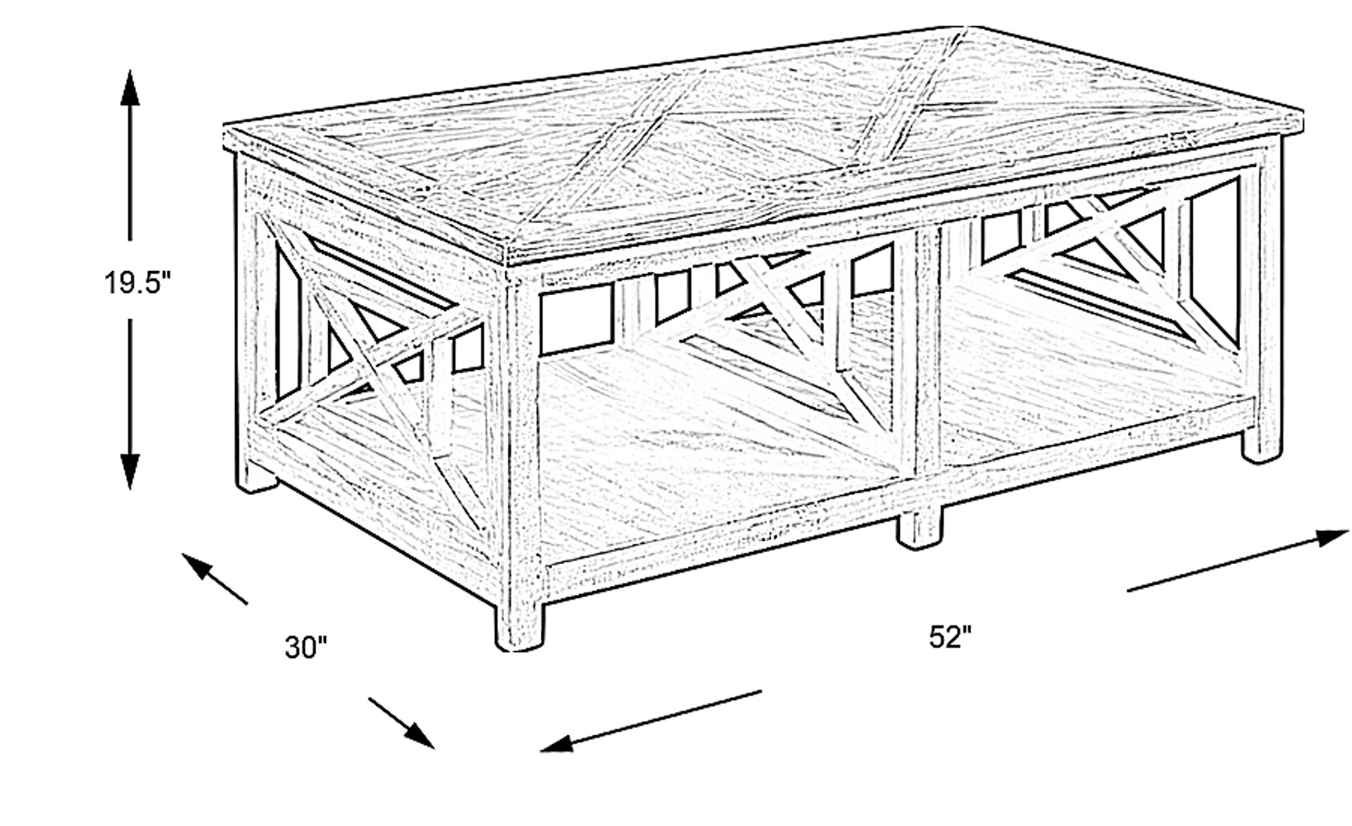 Dimension Image. Please refer to the Dimension Tab on this page for dimension details.