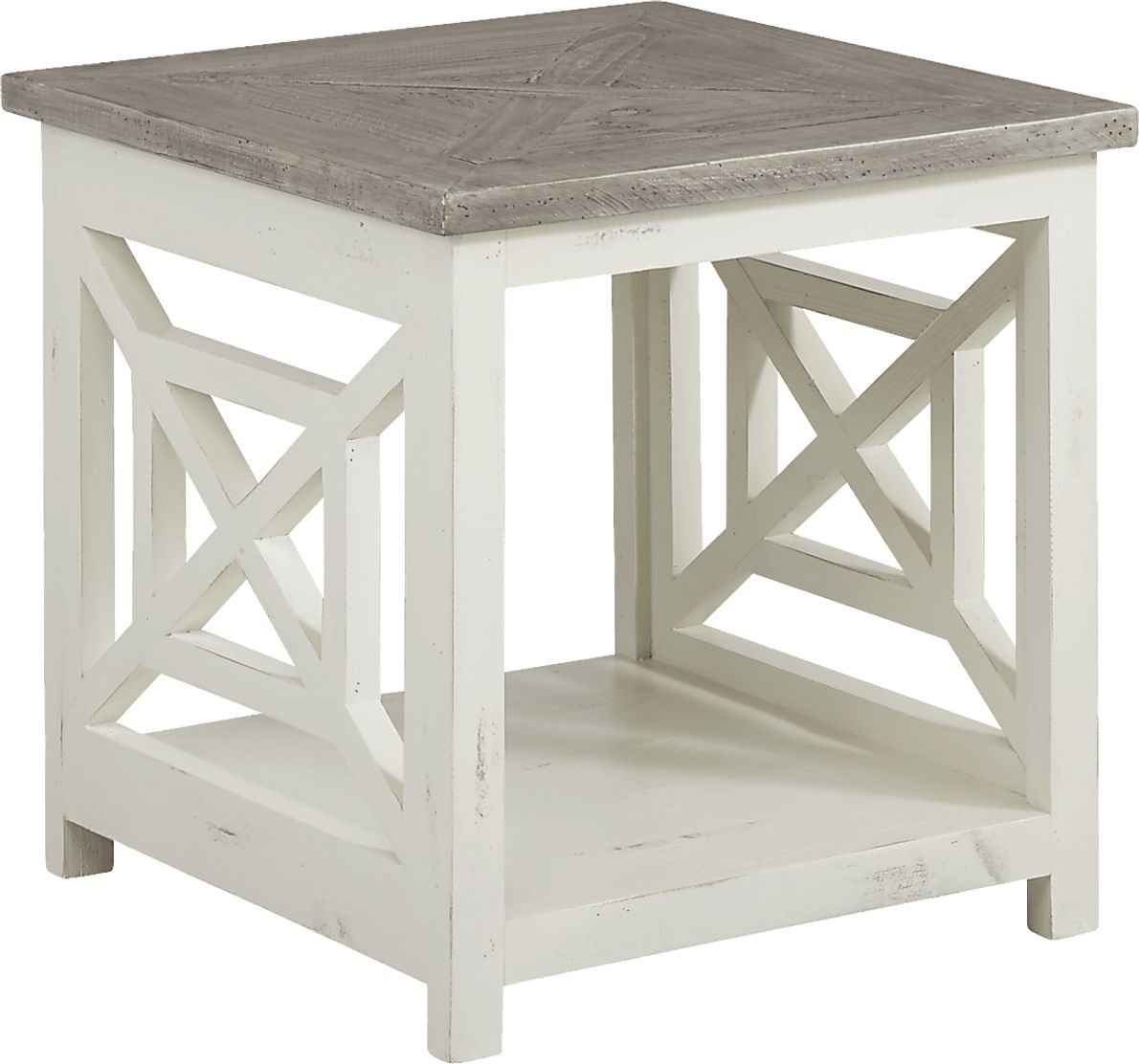 Danusa White End Table