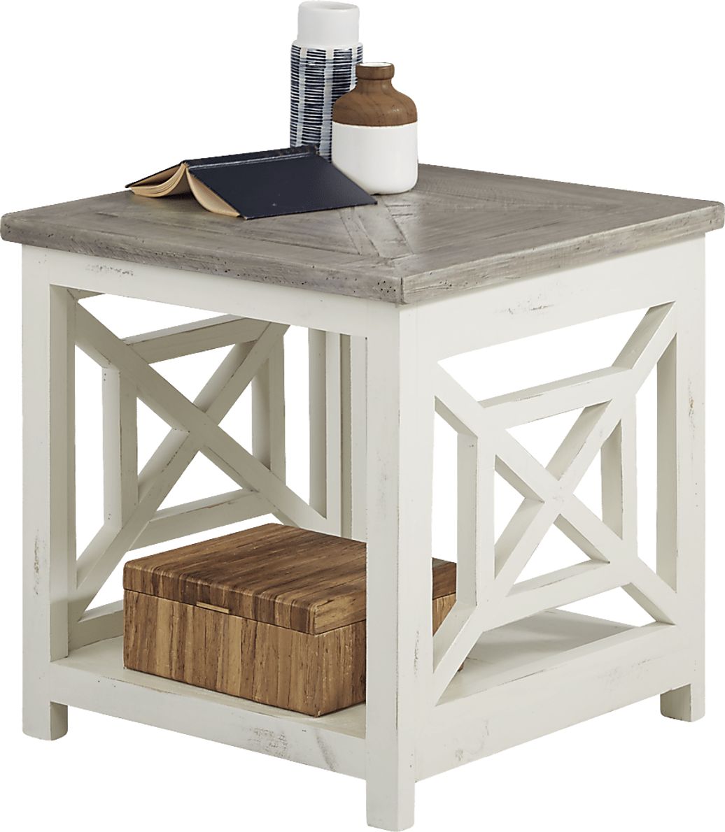 Danusa White End Table - Rooms To Go
