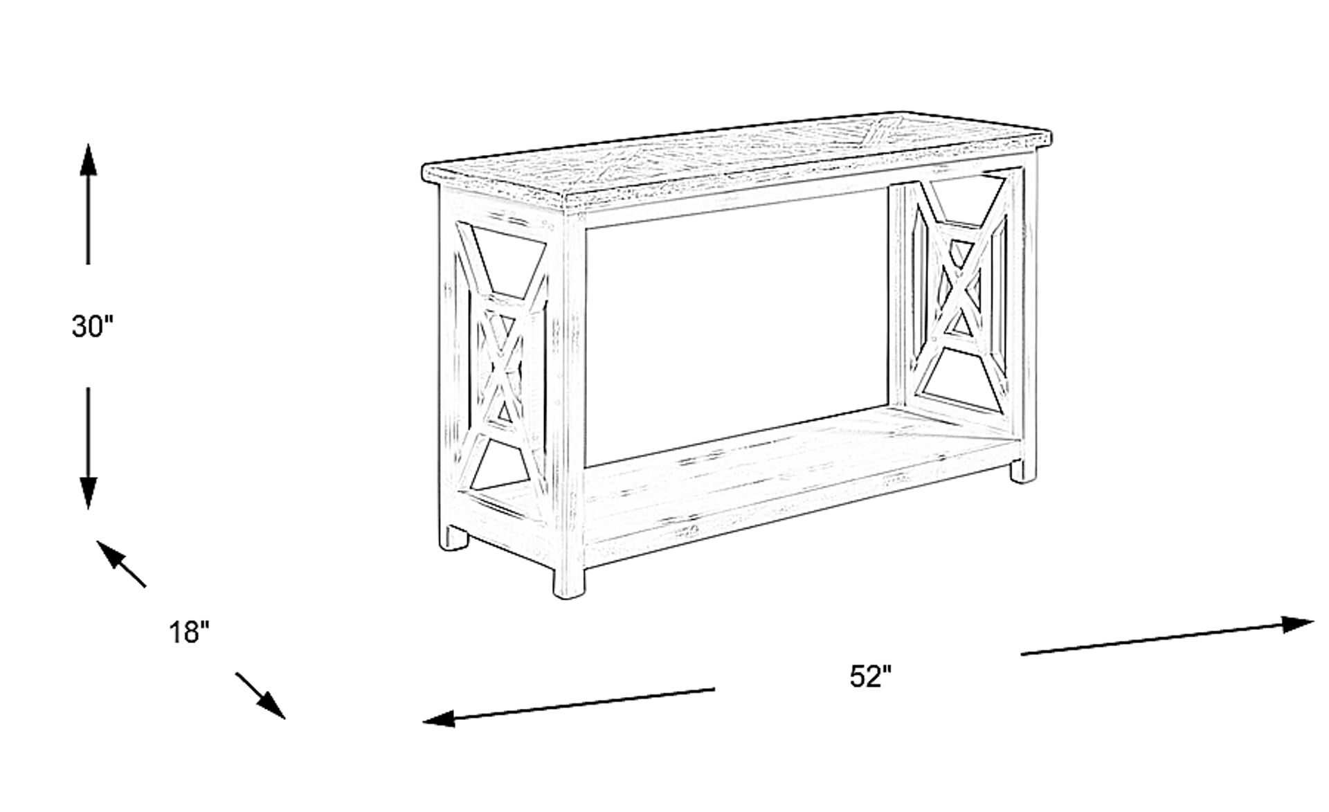 Dimension Image. Please refer to the Dimension Tab on this page for dimension details.