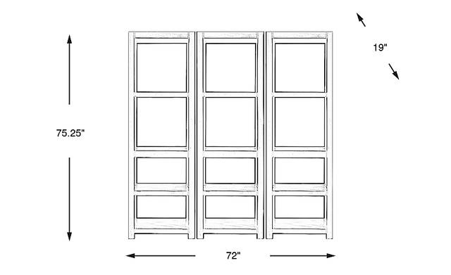 Dimension Image. Please refer to the Dimension Tab on this page for dimension details.