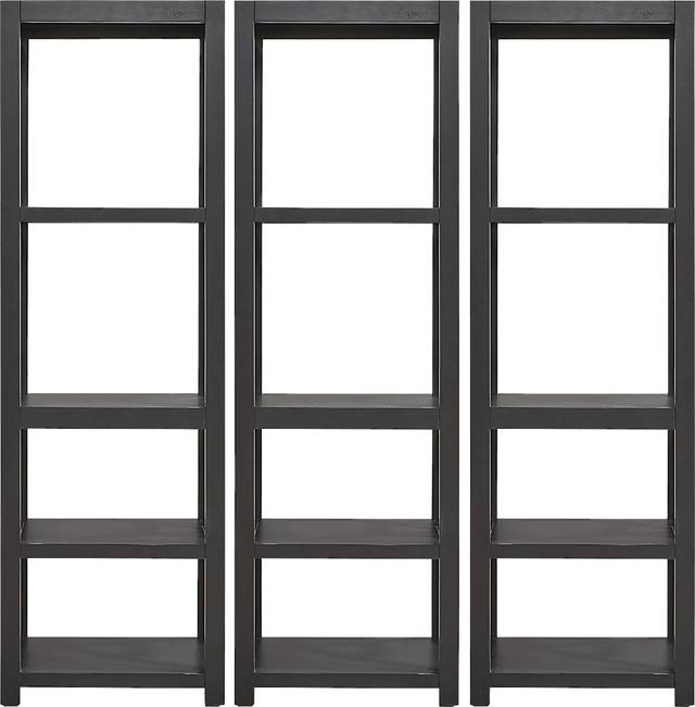 Danusa II Black 3 Pc Bookcase Set - Thumbnail - Image 1