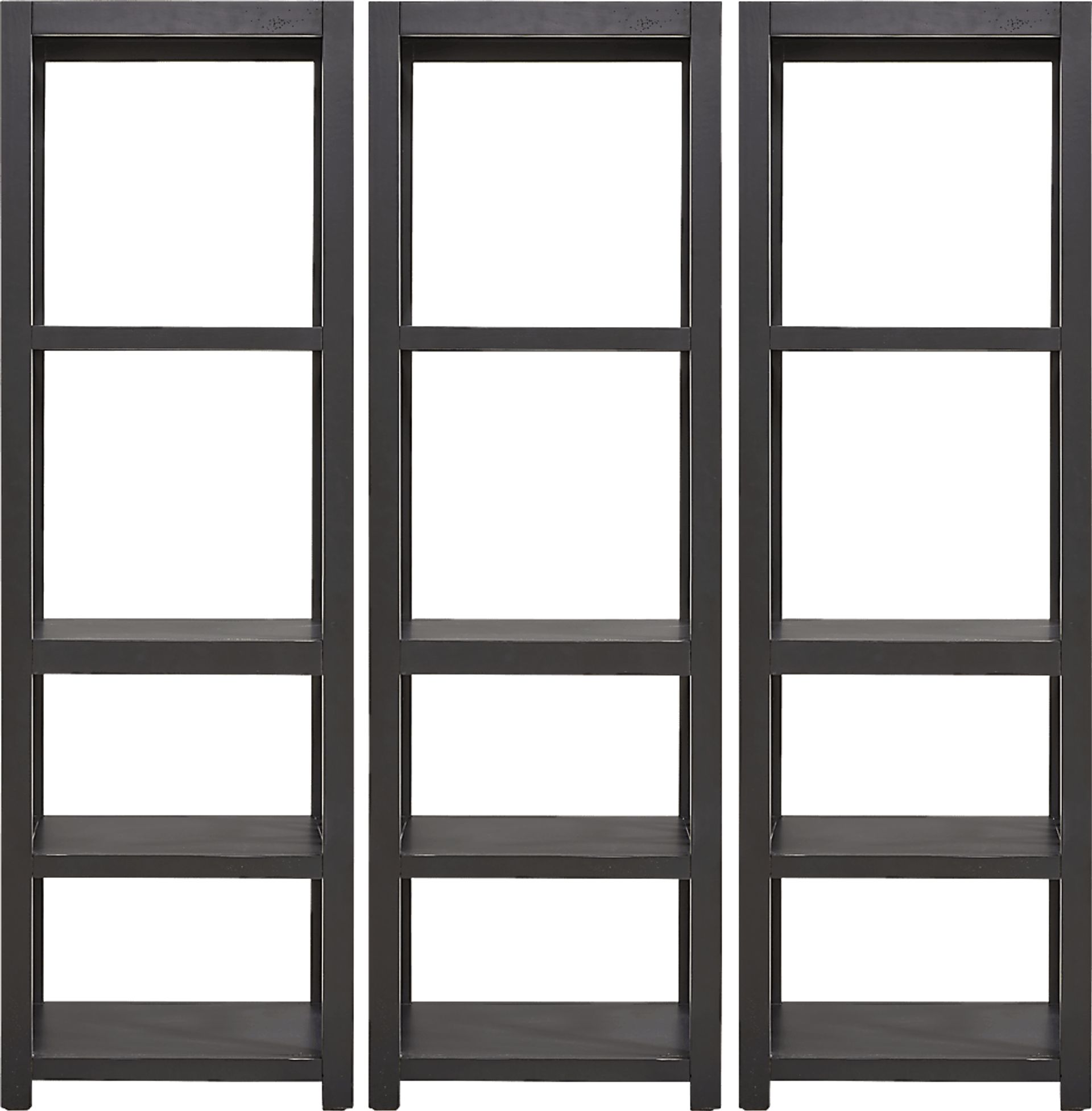 Danusa II Black 3 Pc Bookcase Set - Image 1