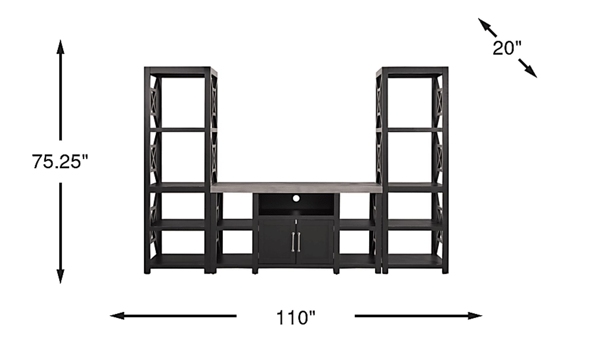 Dimension Image. Please refer to the Dimension Tab on this page for dimension details.