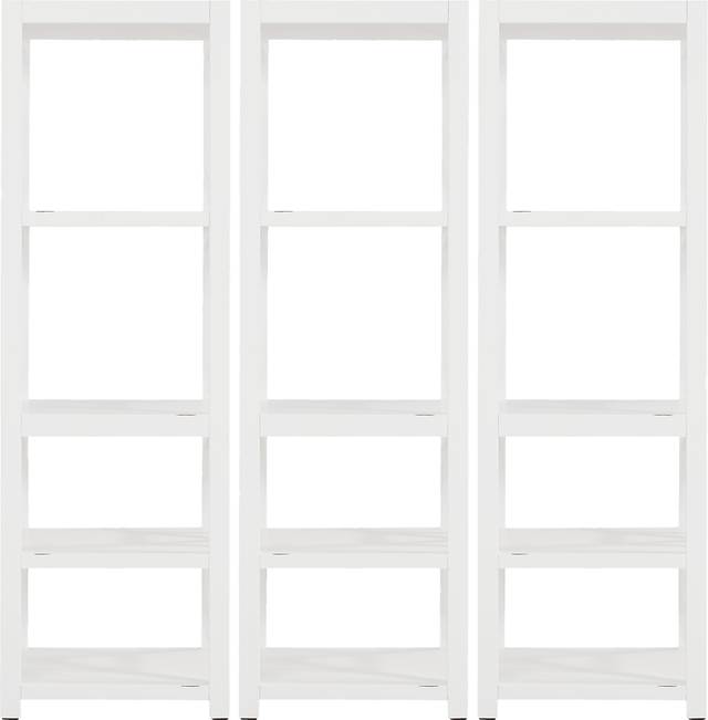 Danusa II White 3 Pc Bookcase Set - Thumbnail - Image 1