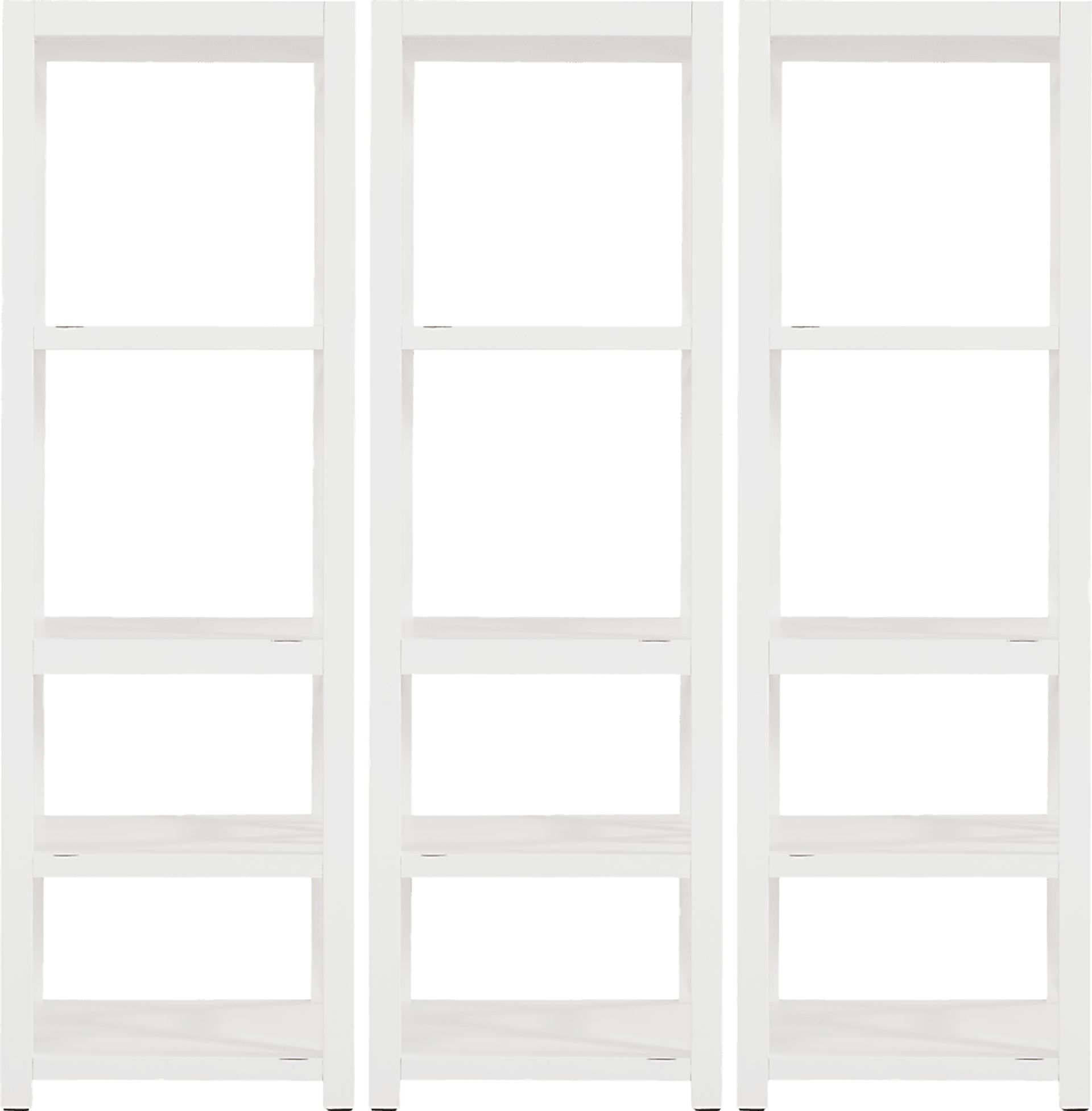 Danusa II White 3 Pc Bookcase Set - Image 1
