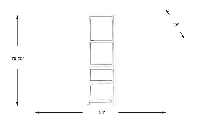 Dimension Image. Please refer to the Dimension Tab on this page for dimension details.