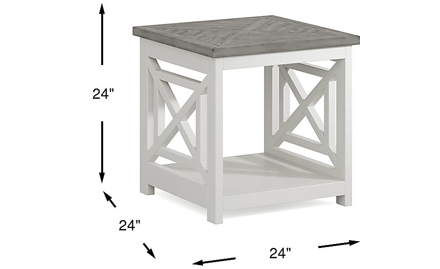 Danusa White 2 Pc End Table Set - Thumbnail 5