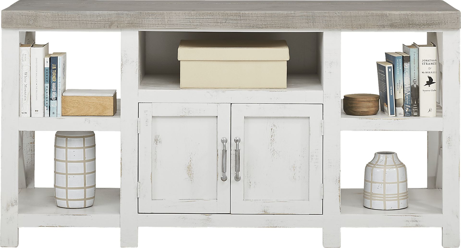 Danusa White 62 in. Console - Image 2
