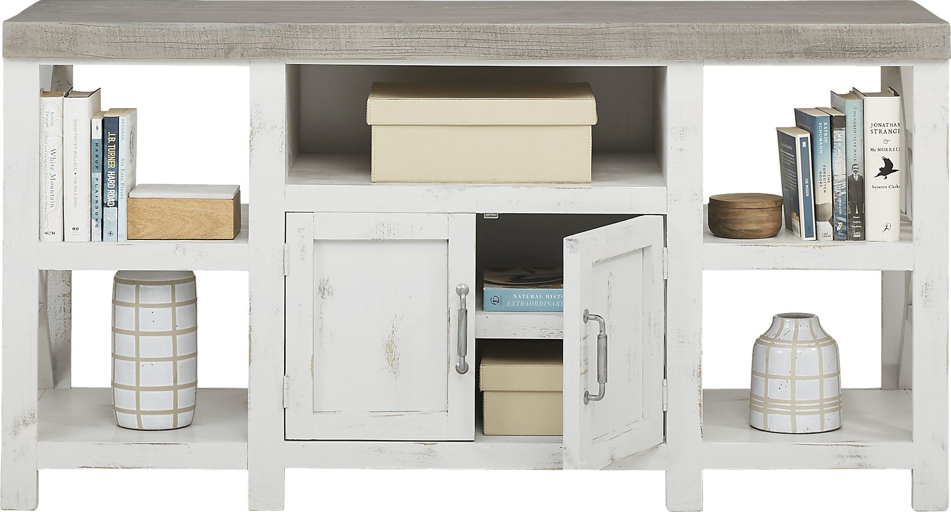 Danusa White 62 in. Console - Image 4