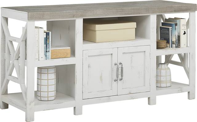 Danusa White 62 in. Console - Thumbnail - Image 1
