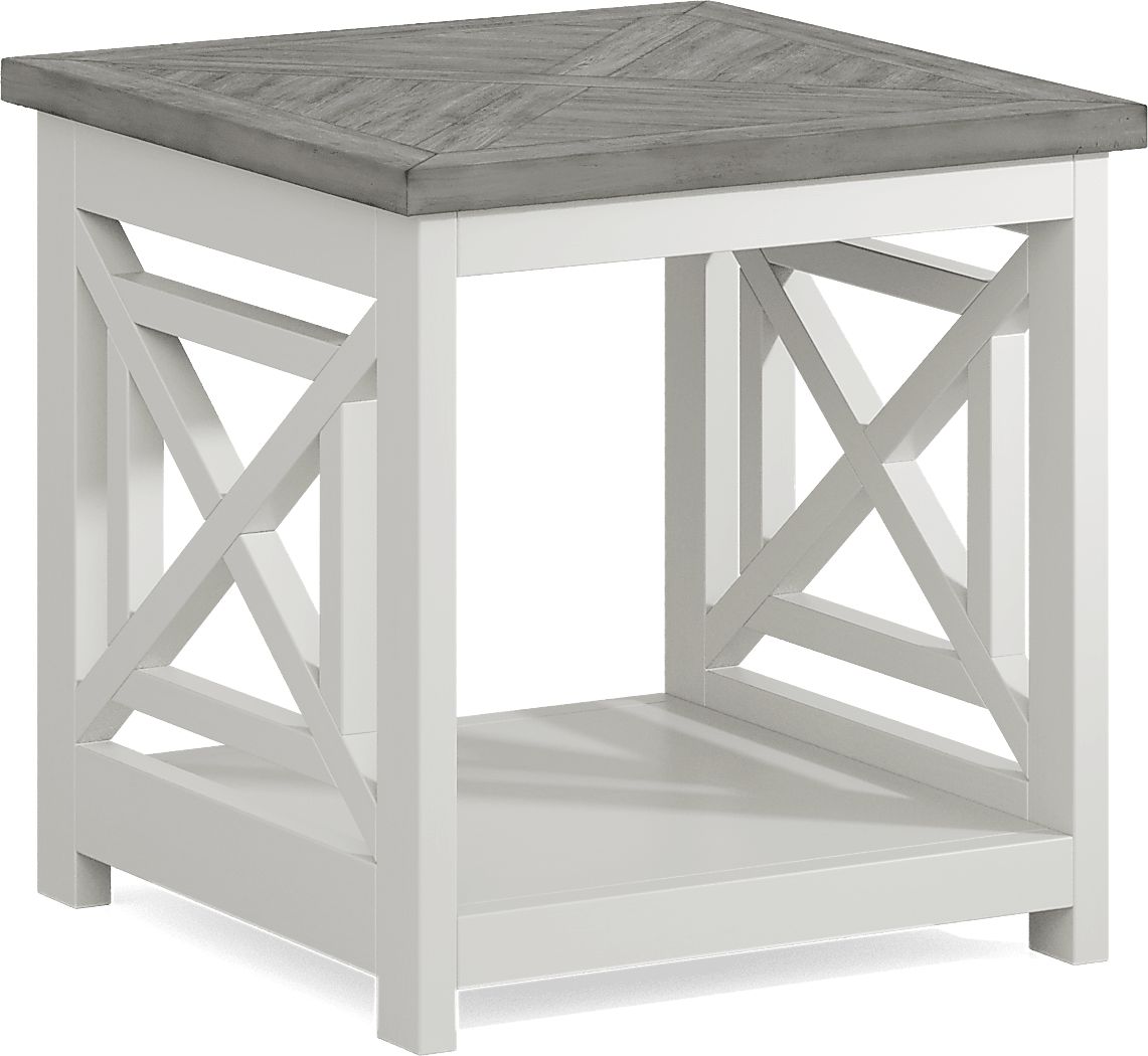 Danusa White End Table