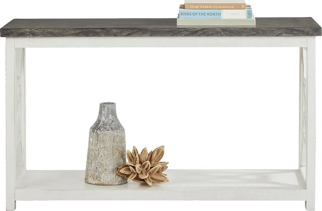 Danusa White Sofa Table - Thumbnail - Image 3