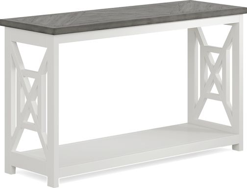 Danusa White Sofa Table