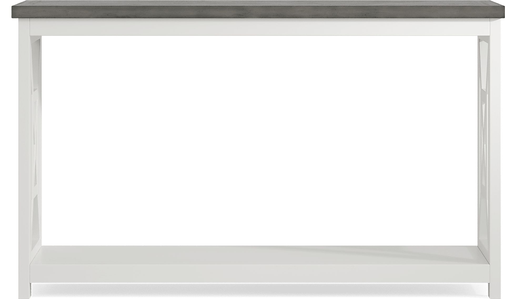 Danusa White Sofa Table - Image 2