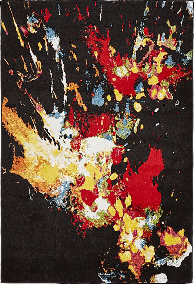 Danveer Black 9'5 x 7'9 Rug - Thumbnail - Image 1