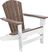 Danverton Natural White and Brown Outdoor Adirondack Chair