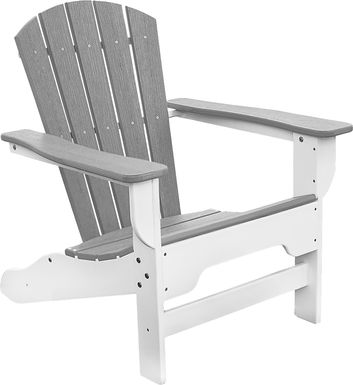 Danverton Natural White and Granite Adirondack Chair