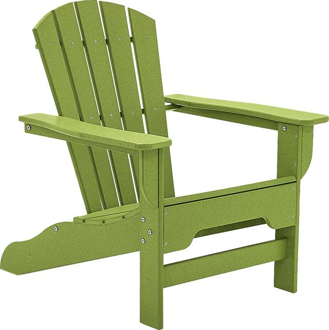 Danverton Vibrant Lime Outdoor Adirondack Chair - Thumbnail - Image 1