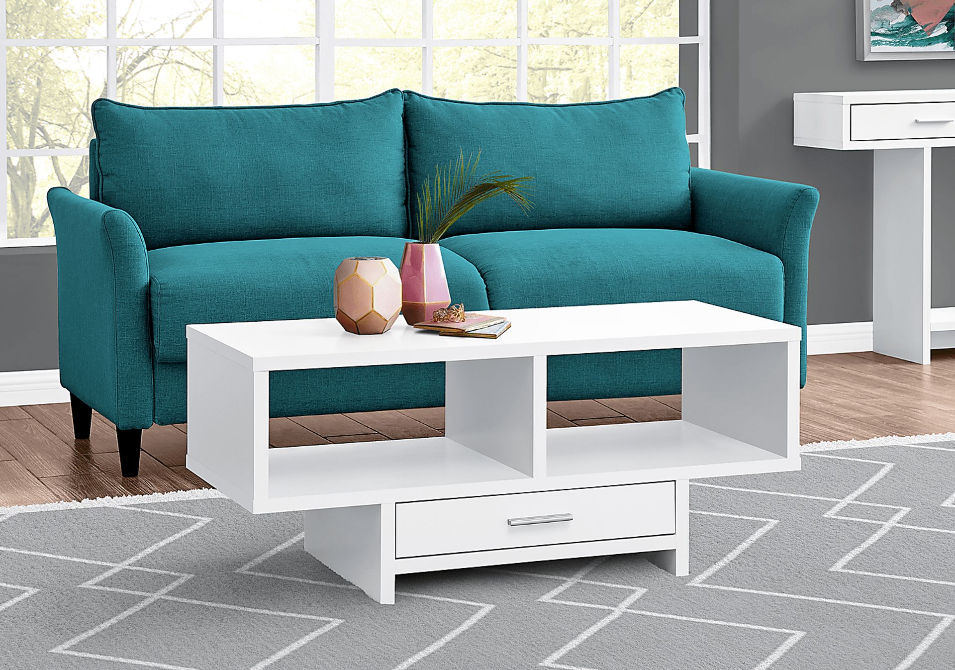 Danyacrest White Cocktail Table - Image 2