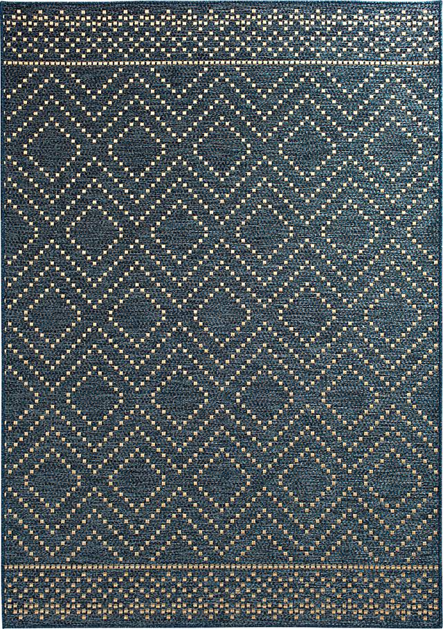 Danyal Blue 6'7 x 9'6 Indoor/Outdoor Rug - Thumbnail - Image 1