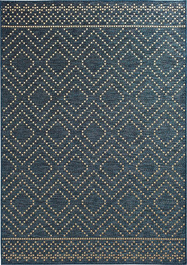 Danyal Blue 7'10 x 9'10 Indoor/Outdoor Rug - Thumbnail - Image 1