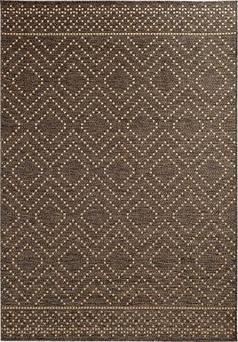Danyal Brown 6'7 x 9'6 Indoor/Outdoor Rug