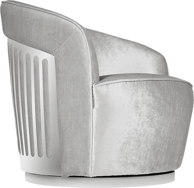 Daphane Gray Accent Chair - Thumbnail - Image 3
