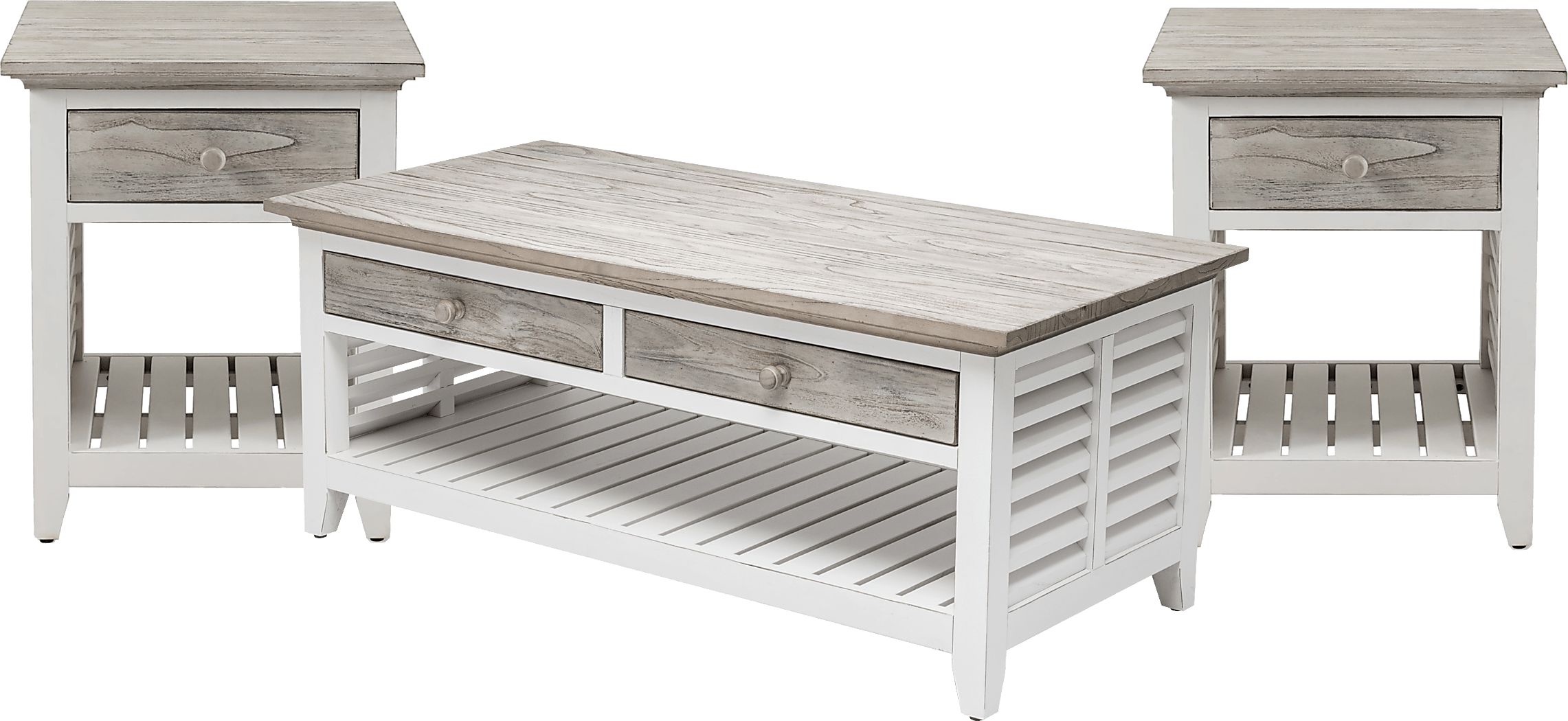 Daphne Gray 3 Pc Table Set