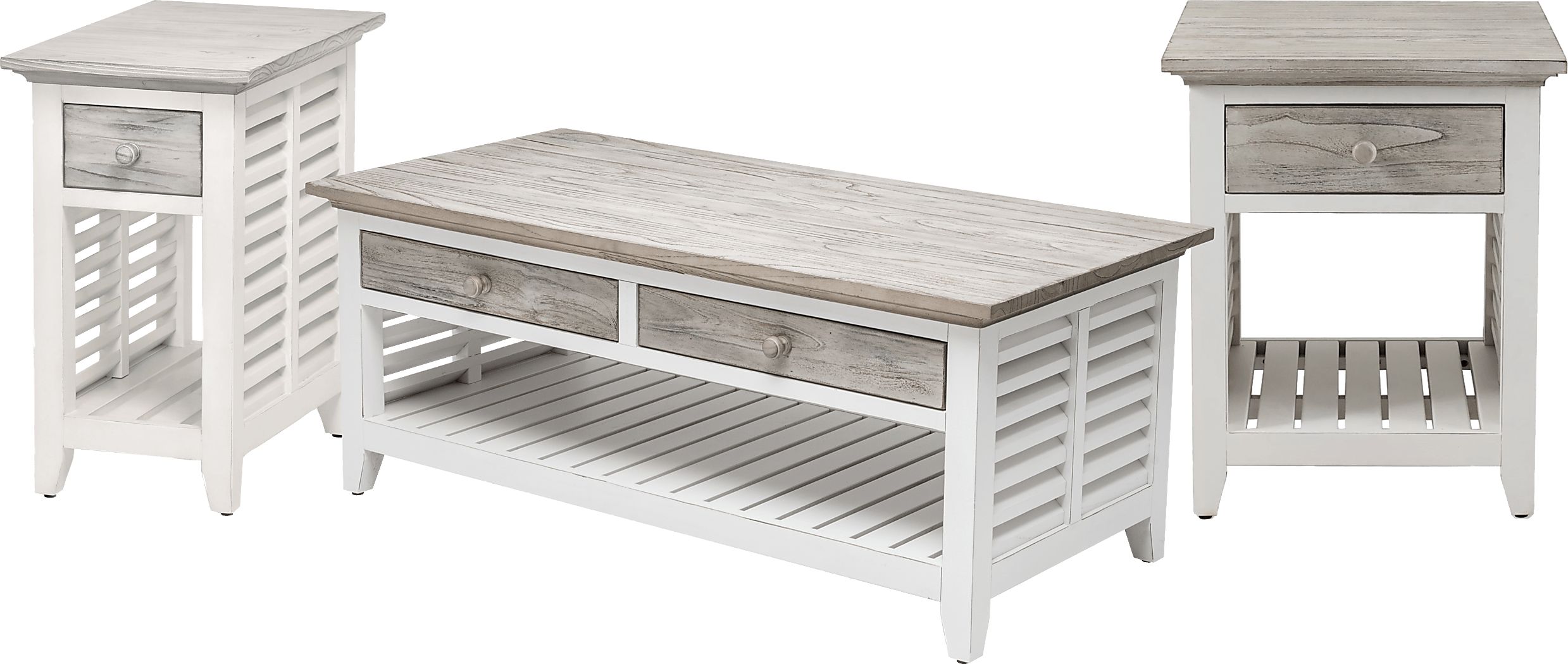 Daphne Gray 3 Pc Table Set