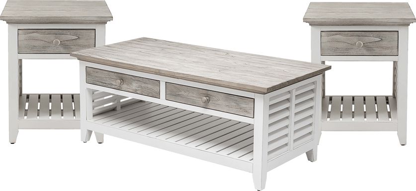 Daphne II Gray 3 Pc Table Set