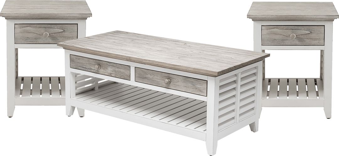 Daphne II Gray 3 Pc Table Set