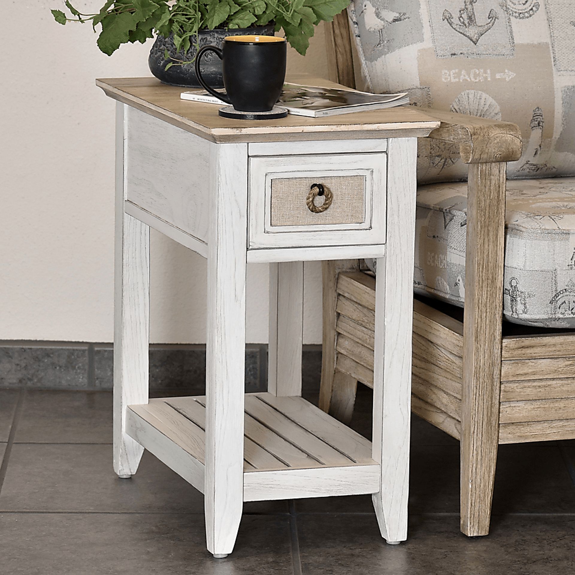 Daphne Gray Chairside Table - Image 2