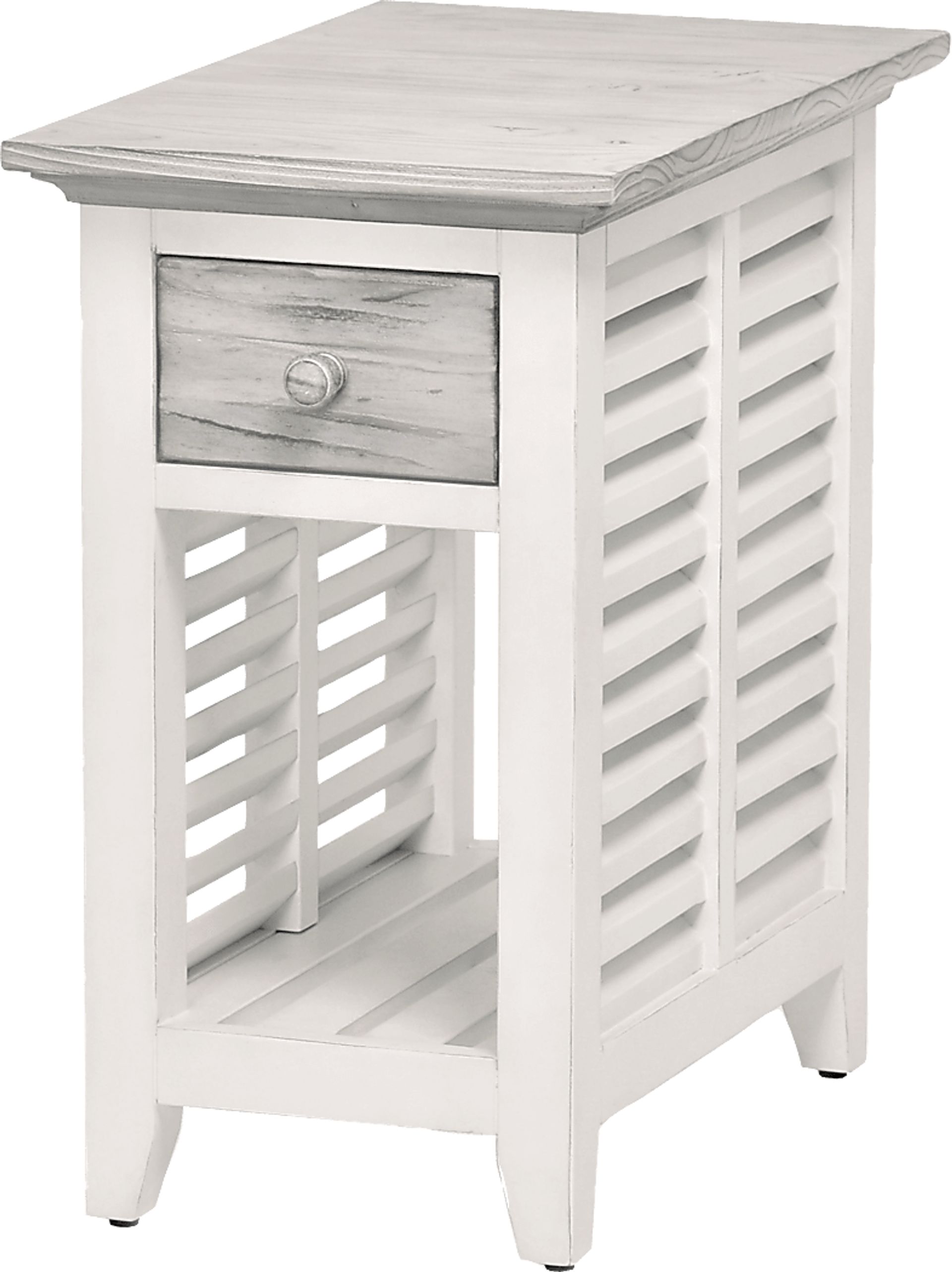 Daphne Gray Chairside Table - Image 1