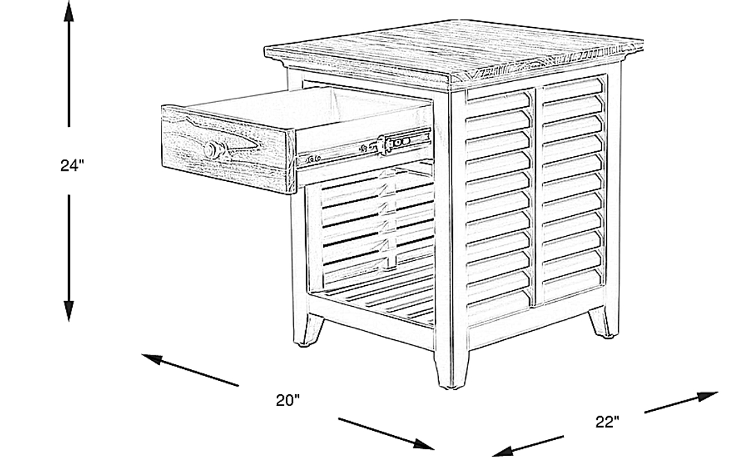 Daphne Gray End Table