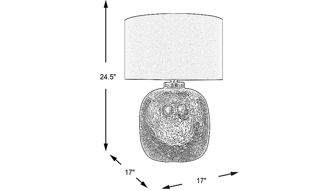 Dapple Court Dark Gray Lamp