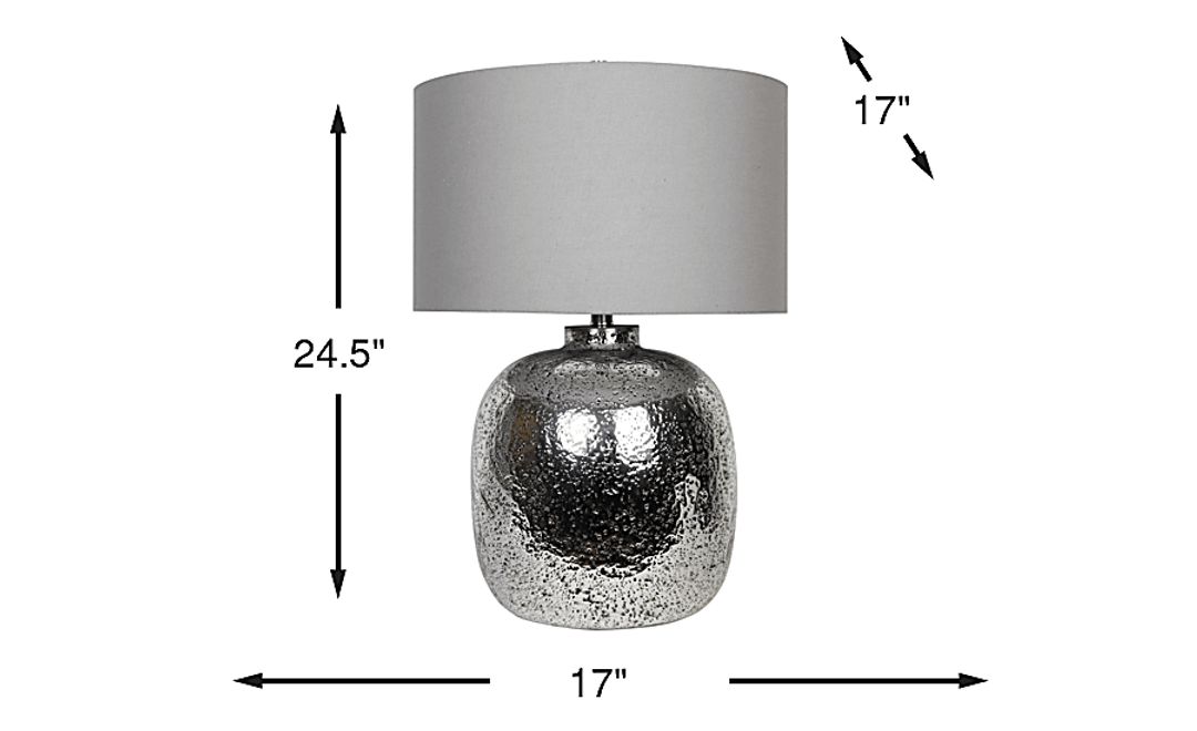 Dapple Court Dark Gray Lamp