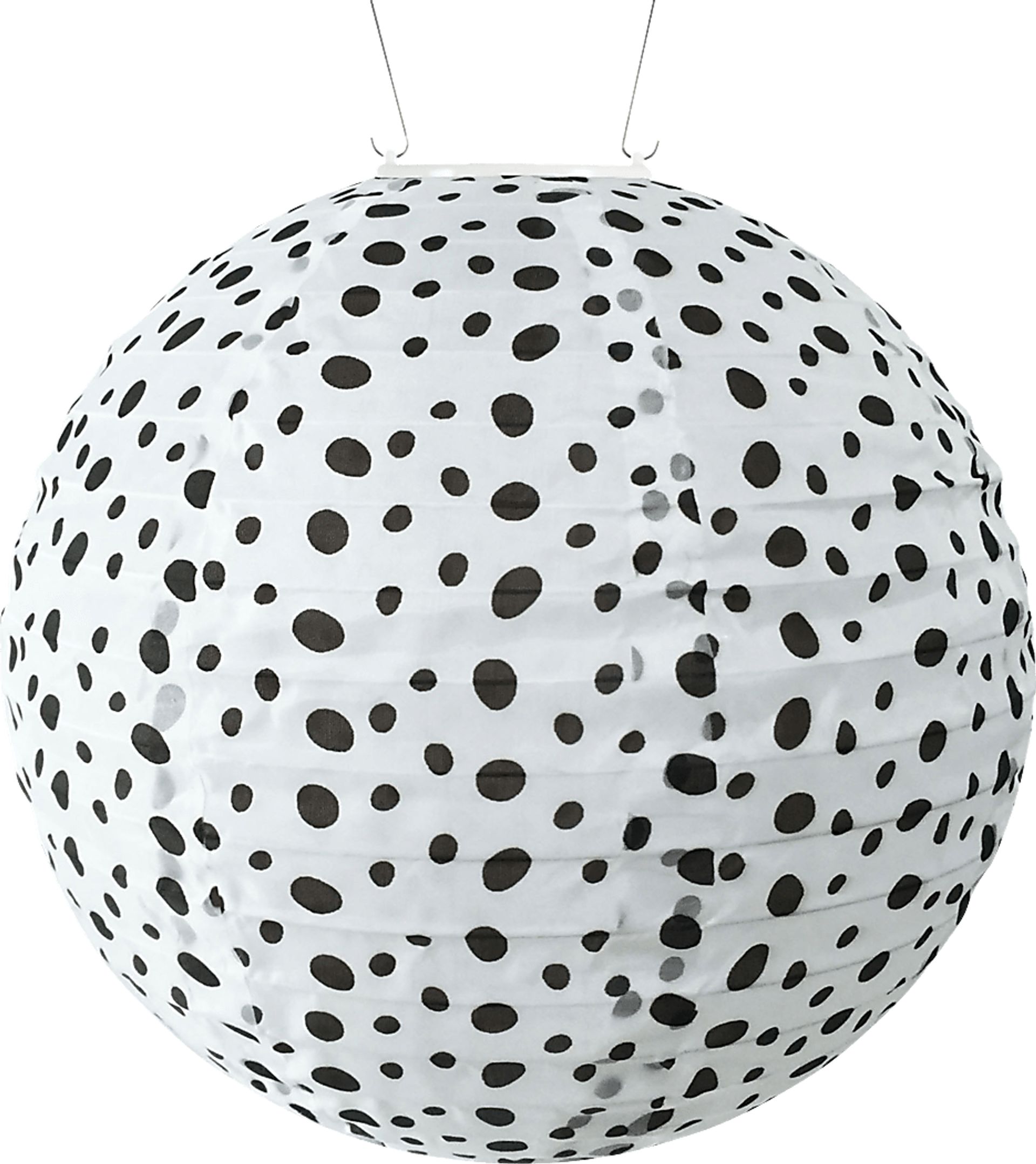 Dapplelene White Outdoor Solar Lantern - Image 1