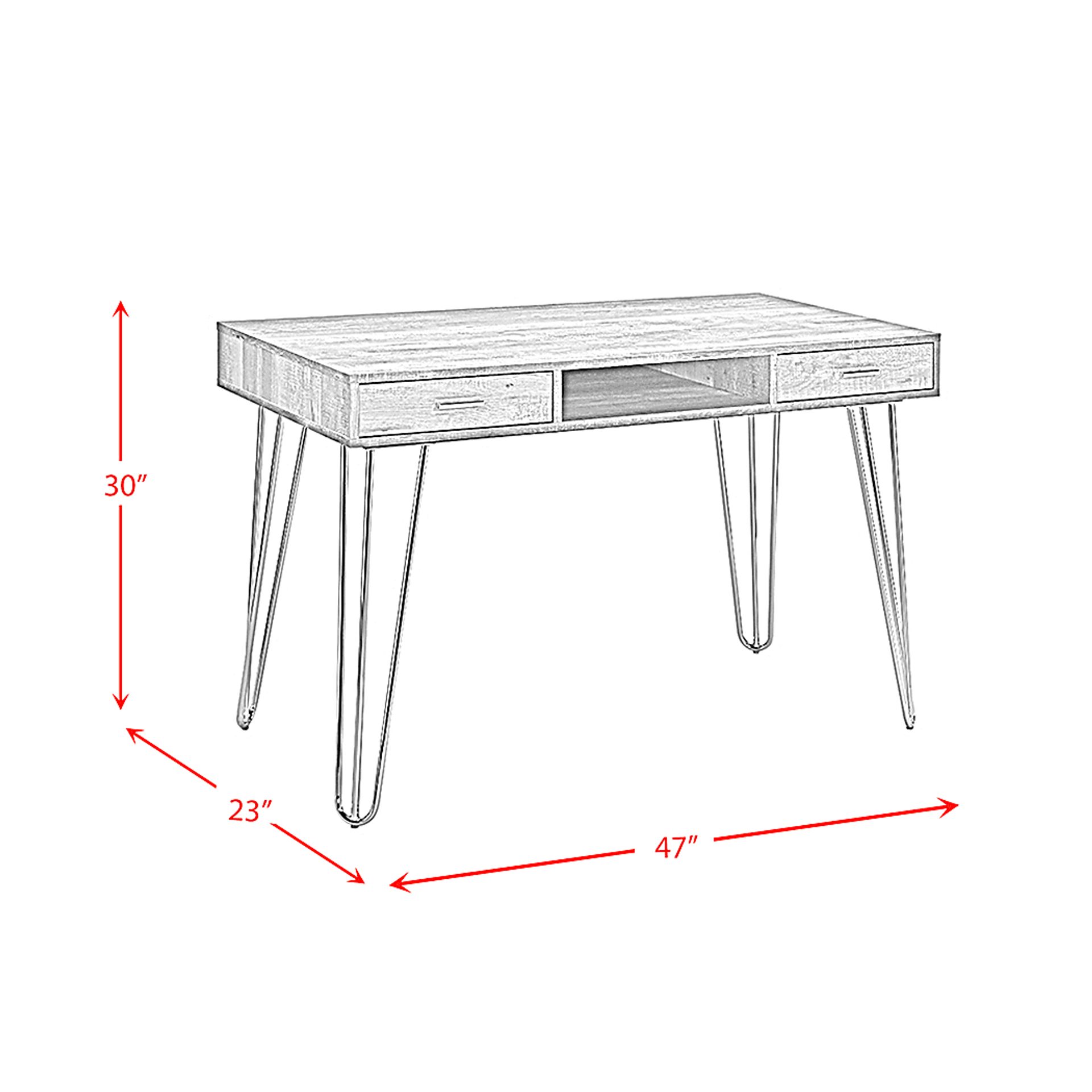 Daradele Gray Desk - Image 10