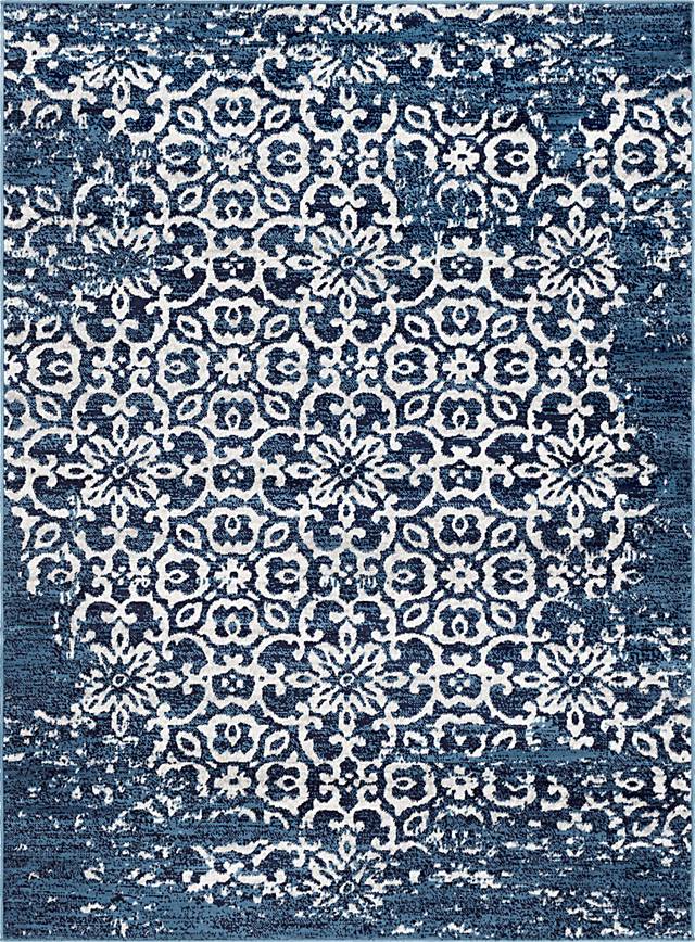 Daralice Navy 5'3 x 7'3 Rug - Thumbnail - Image 1