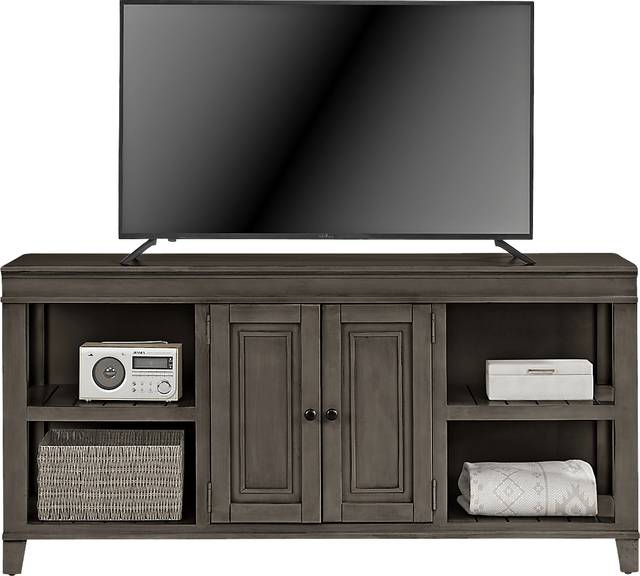 Darby Brook Dark Gray 66 in. Console - Thumbnail - Image 2