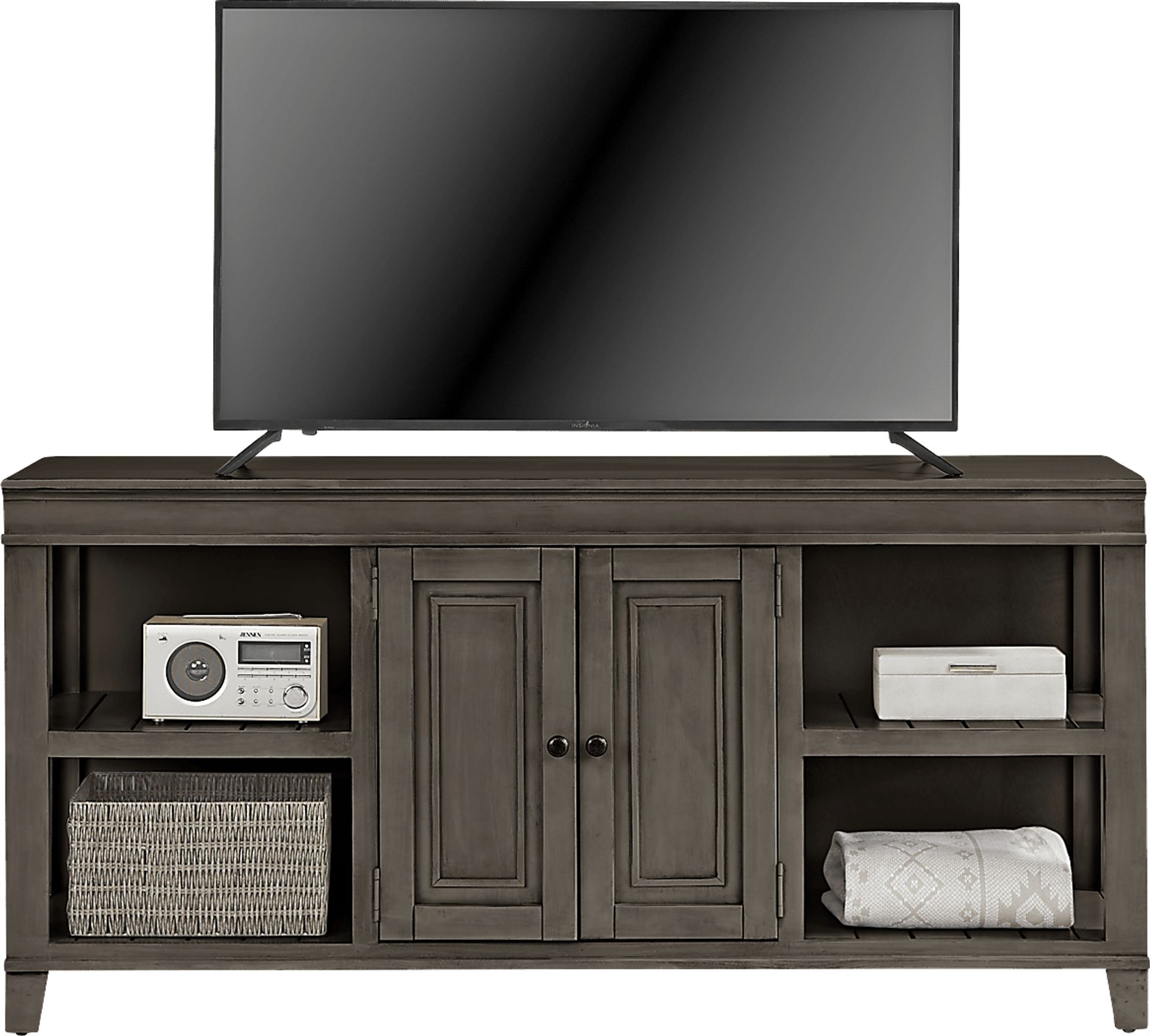 Darby Brook Dark Gray 66 in. Console - Image 2