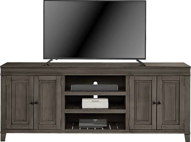 Darby Brook Dark Gray 80 in. Console - Thumbnail - Image 2