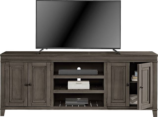 Darby Brook Dark Gray 80 in. Console - Thumbnail - Image 3