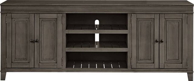 Darby Brook Dark Gray 80 in. Console - Thumbnail - Image 1