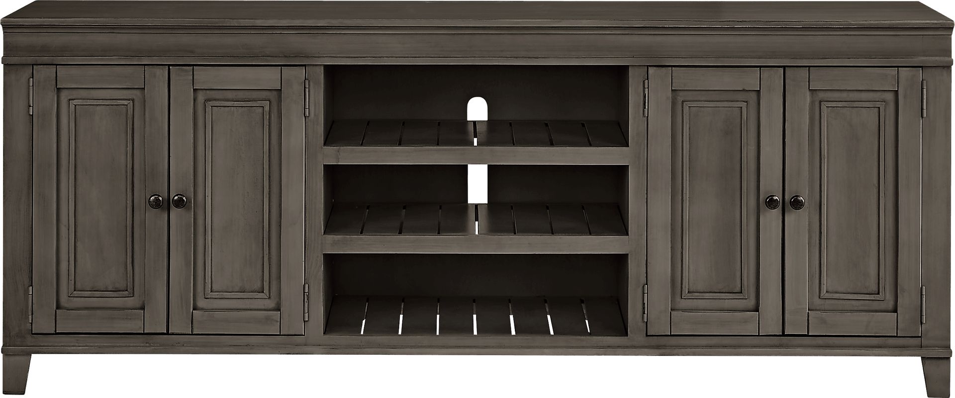 Darby Brook Dark Gray 80 in. Console - Image 1