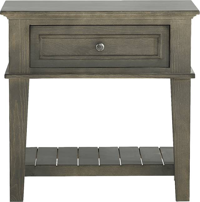 Darby Brook Dark Gray Nightstand - Thumbnail - Image 1
